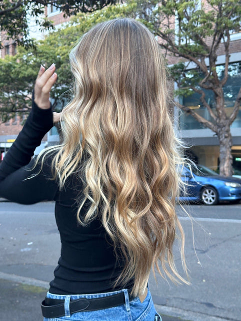Balayage vs foils hair colour technique at Que Colour salon Darlinghurst