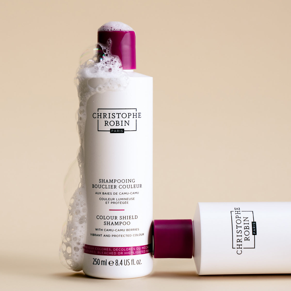 Christophe Robin Colour Shield Duo, shampoo and mask with camu-camu berries