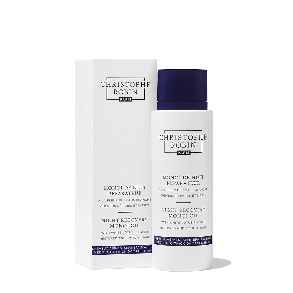 Christophe Robin - Night Recovery Monoï Oil with White Lotus Flower, 150ml