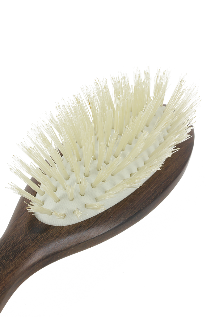 Christophe Robin - Travel Hairbrush 100% Natural Boar-bristle & Wood | MCM Beauty