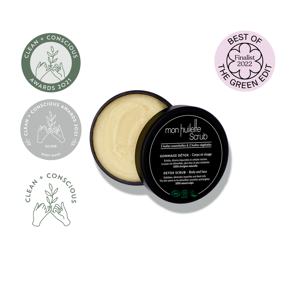 Les Huilettes - mon huilette Detox Scrub, 170gm