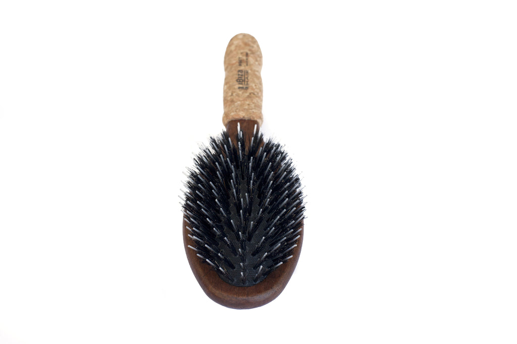 Ibiza Hair - OC7 Oval Flat Brush Blonde Boar Bristle w Long Nylon