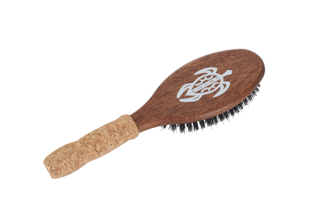 Ibiza Hair - OC7 Oval Flat Brush Blonde Boar Bristle w Long Nylon